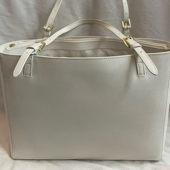 Tory Burch Buckle Saffiano Leather Tote - Picture 2 of 3